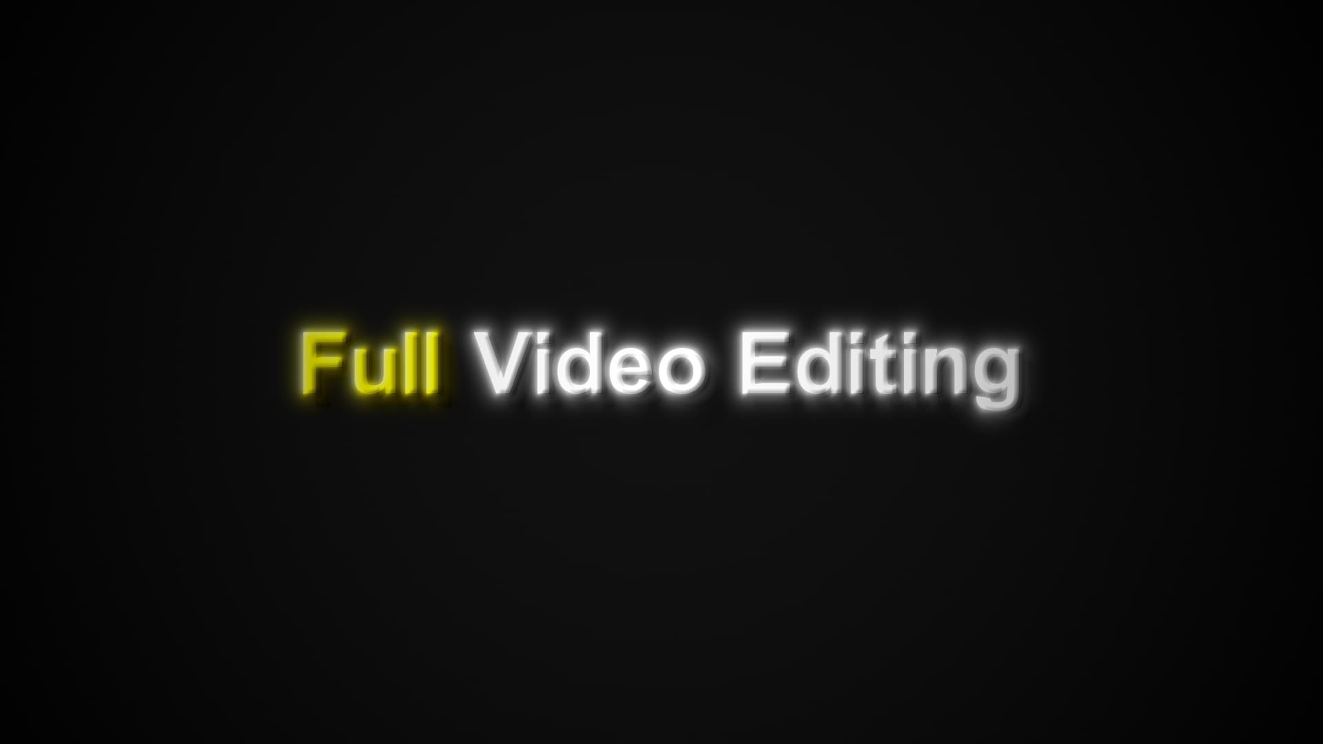 Full Video Editing